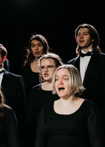 Symphonic Band university choir performance